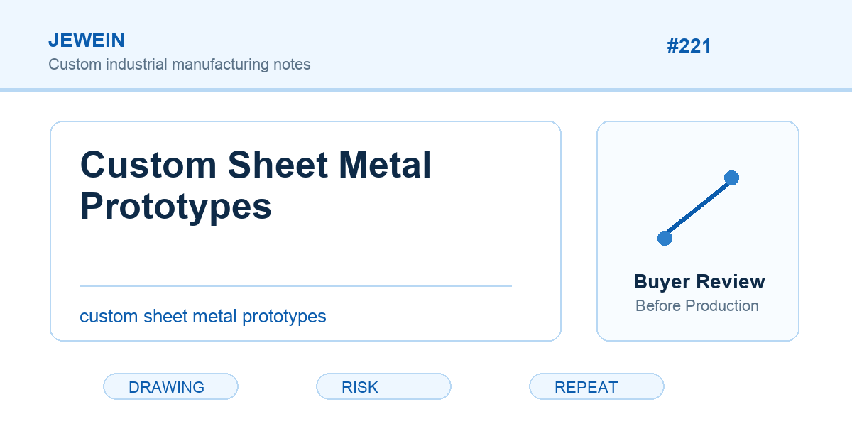 custom sheet metal prototypes Jewein buyer guide