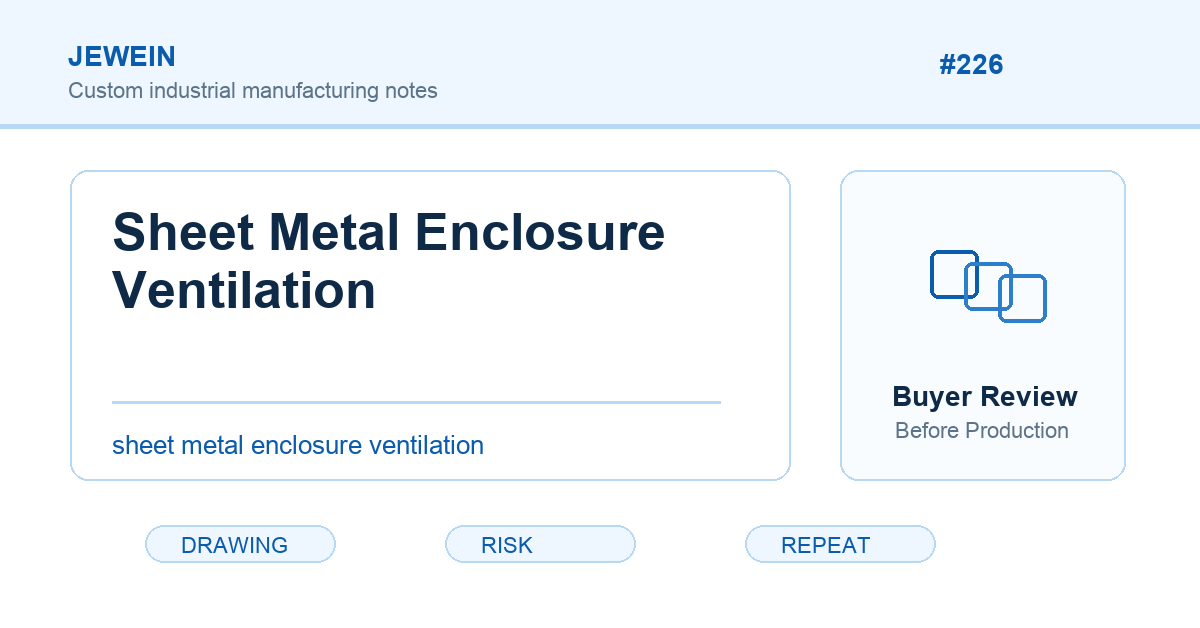 Sheet Metal Enclosure Ventilation: Cooling Cannot Be Separated From Protection