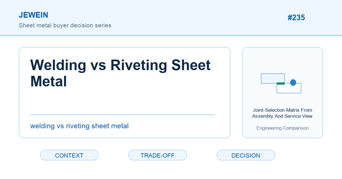 Welding vs Riveting Sheet Metal: Which Joint Fits the Product?