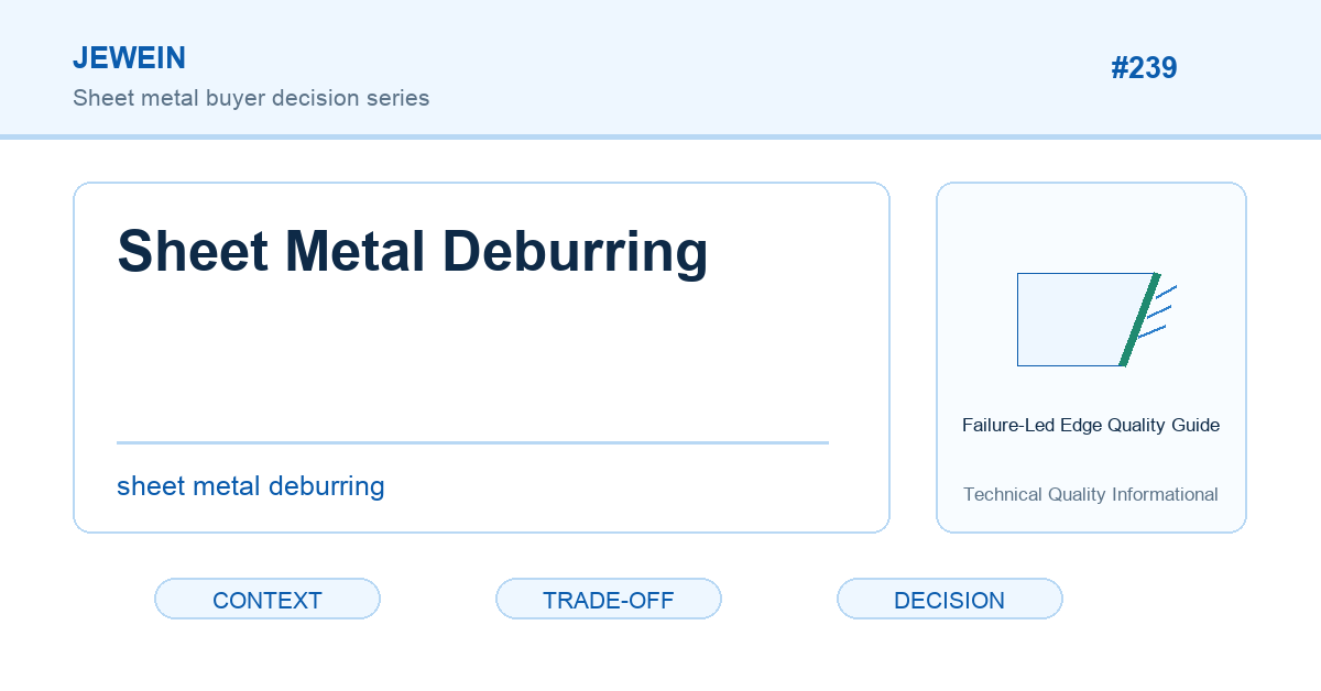 Sheet Metal Deburring: Edge Quality Affects More Than Appearance