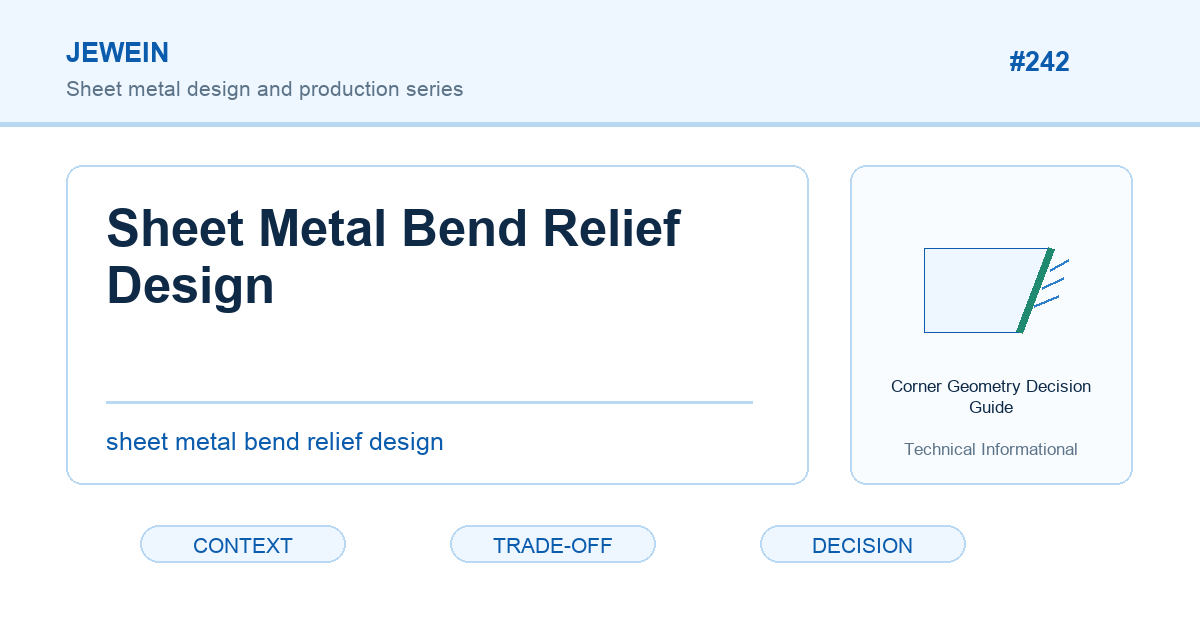 sheet metal bend relief design Jewein buyer guide