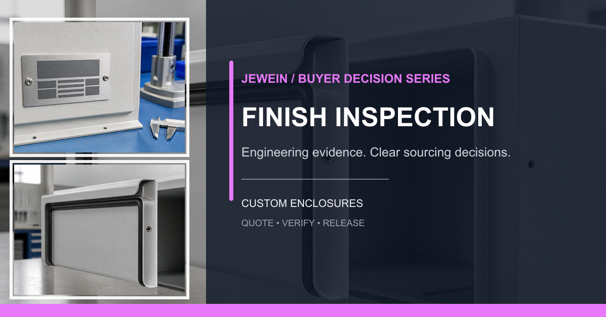 powder coated enclosure inspection Jewein sourcing guide